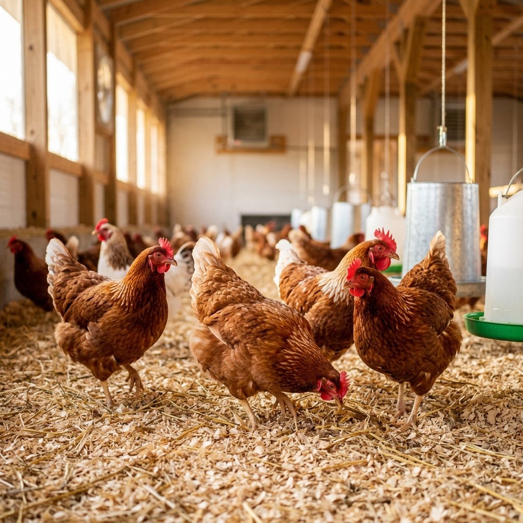 Premium farm-raised chickens at Idea Poultry Farming