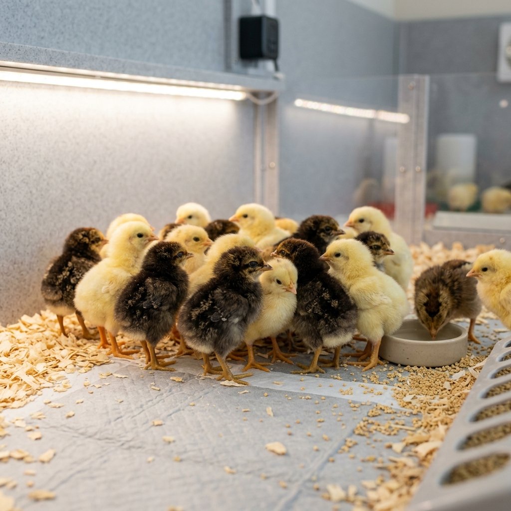 Day Old Sonali chicks at Idea Poultry Farming