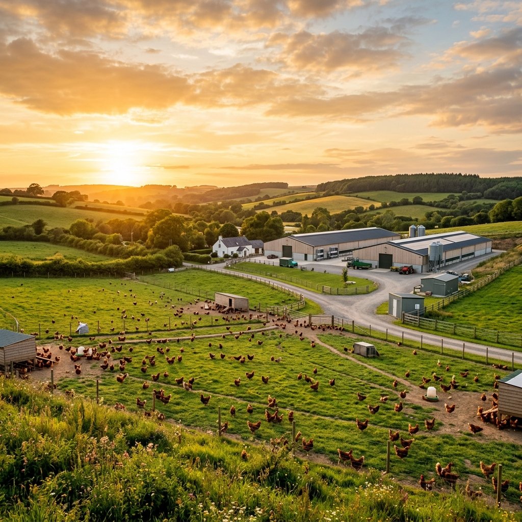 Modern poultry farm at Idea Poultry Farming